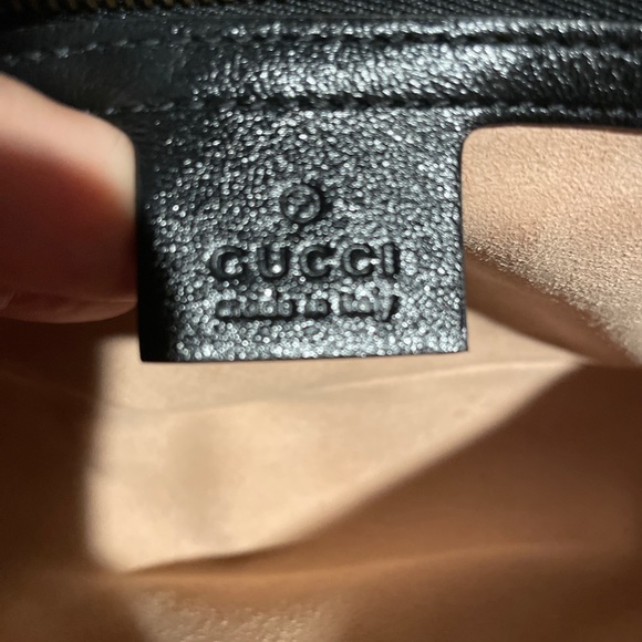 Gucci Marmont small shoulder bag beige/ebony GG canvas - Picture 12 of 13